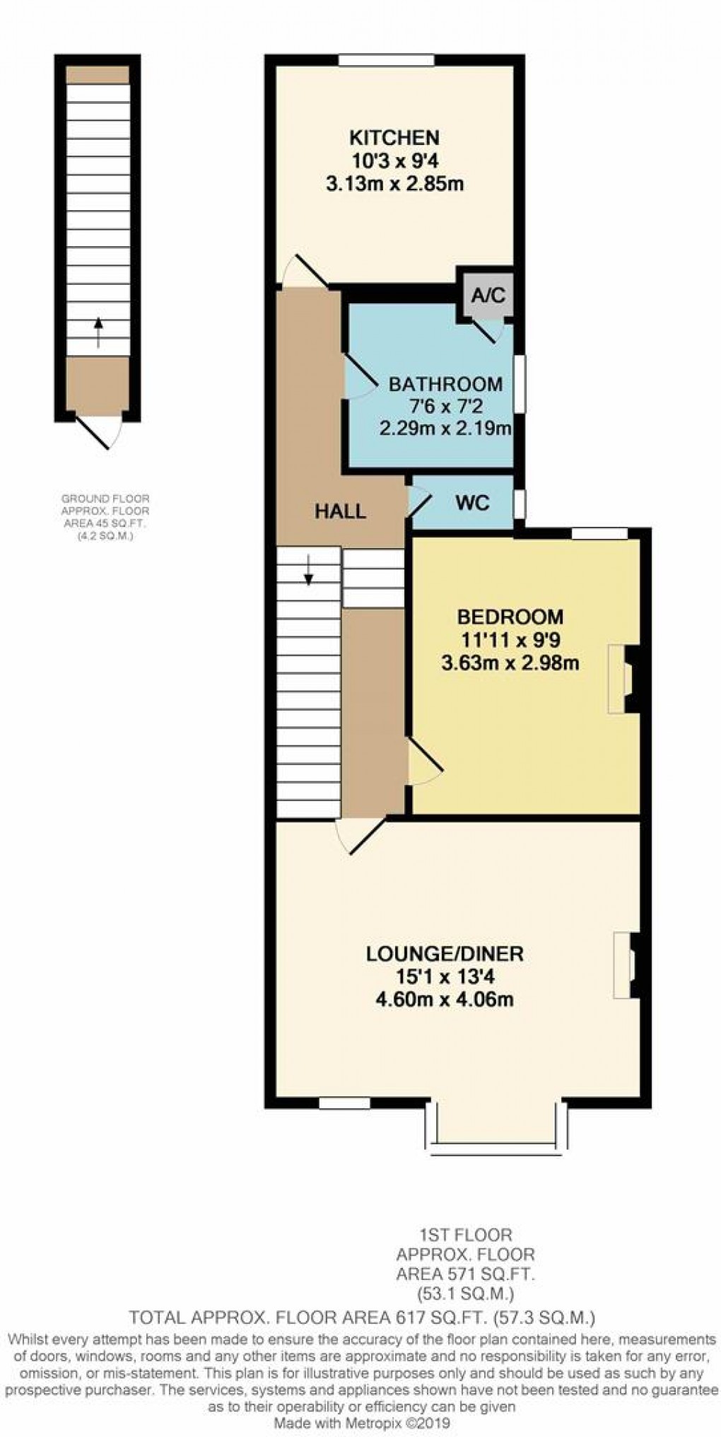 Floorplan for Lyon Street, Bognor Regis