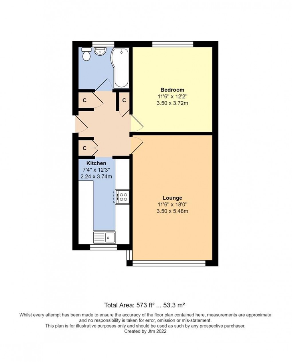 Floorplan for St. Augustine Road, Littlehampton