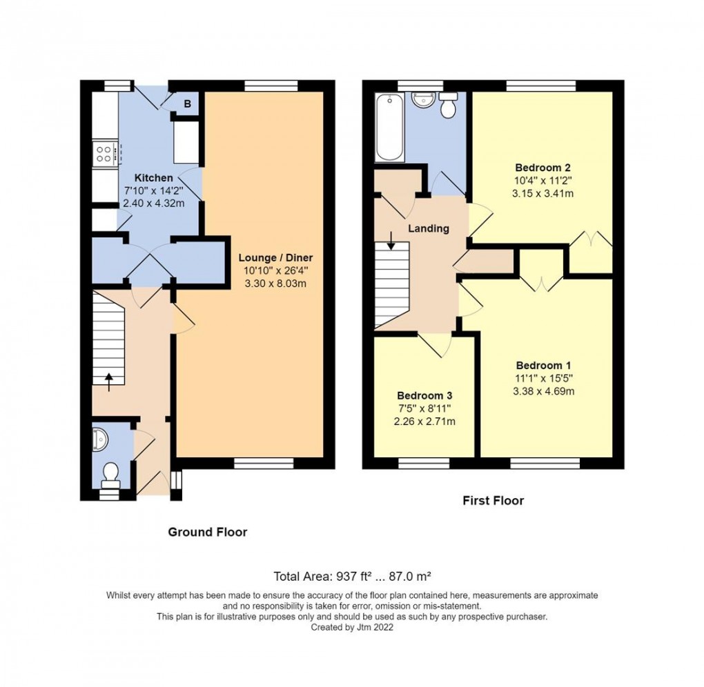 Floorplan for Elspring Mead, Littlehampton