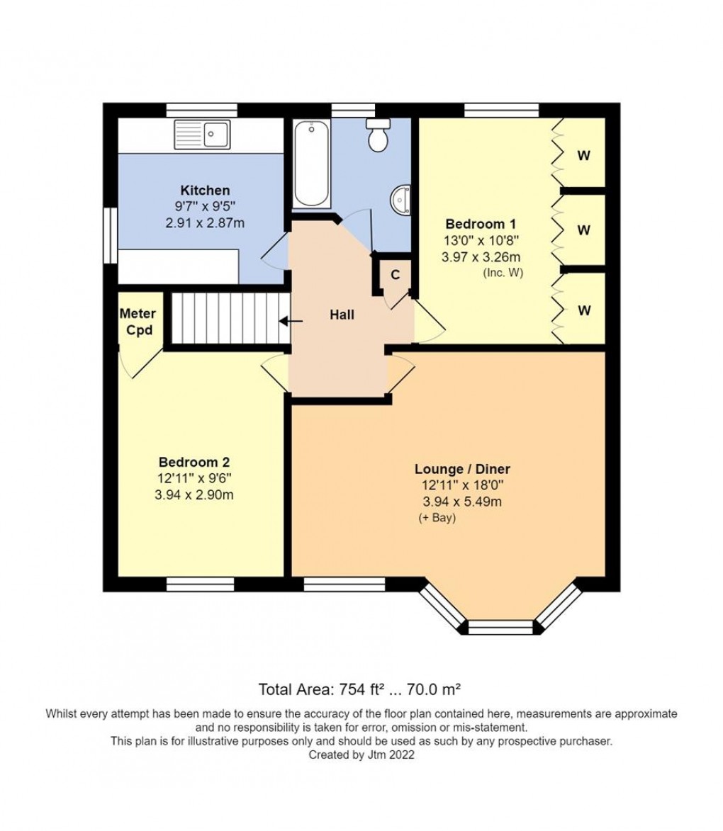 Floorplan for Wick Farm Road, Littlehampton