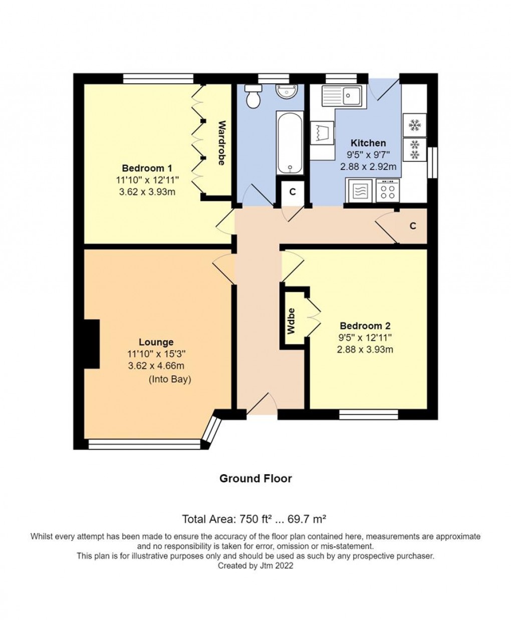 Floorplan for Roman Acre, Littlehampton