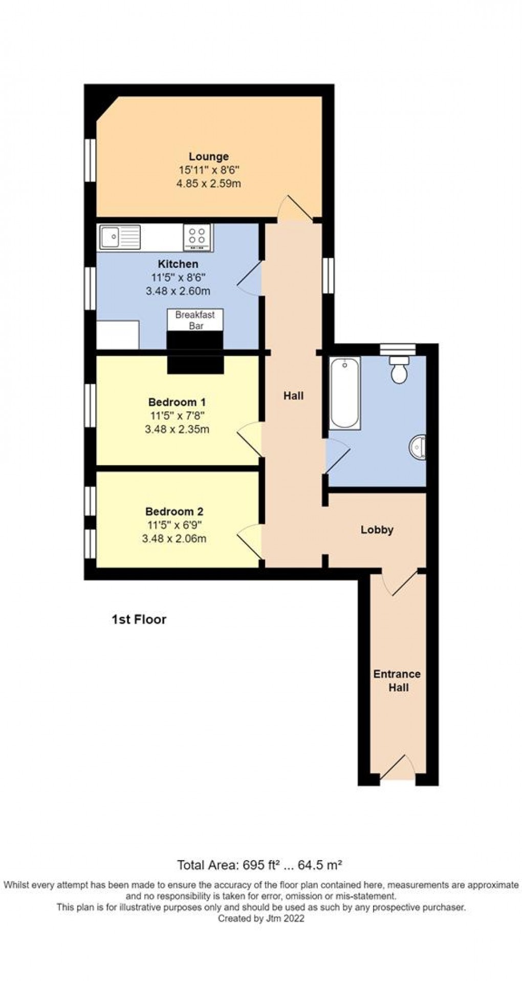 Floorplan for Fitzalan Road, Littlehampton