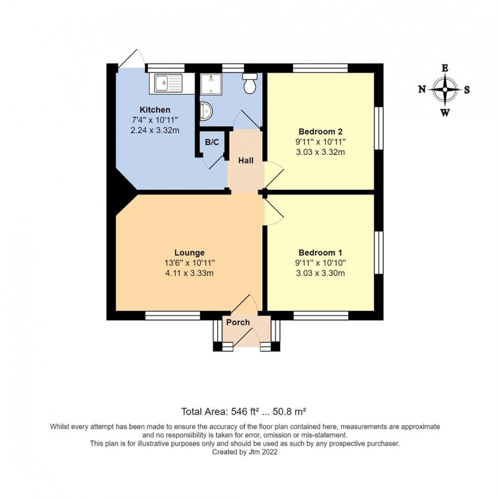 Floorplan for Rose Avenue, Middleton-On-Sea