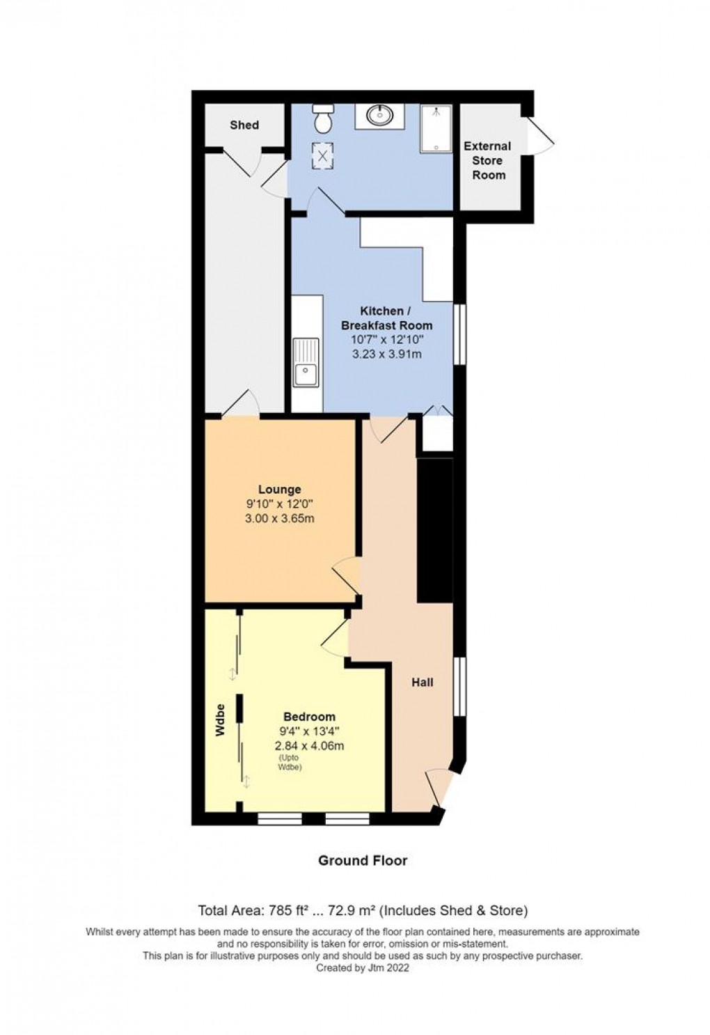 Floorplan for Queen Street, Littlehampton