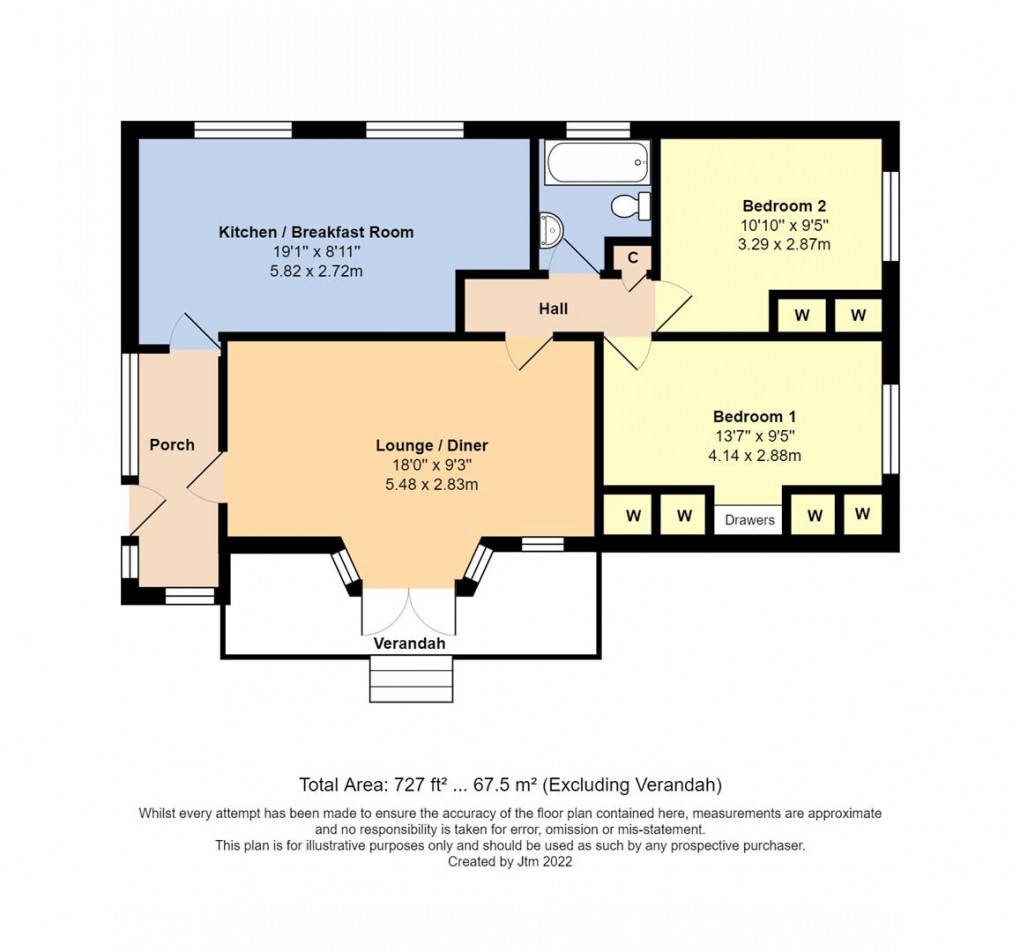 Floorplan for Thornlea Park, Littlehampton