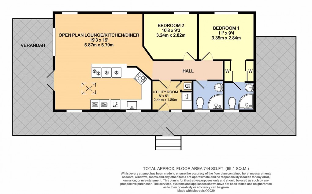 Floorplan for Jaybelle Grange, Yapton Road, Climping