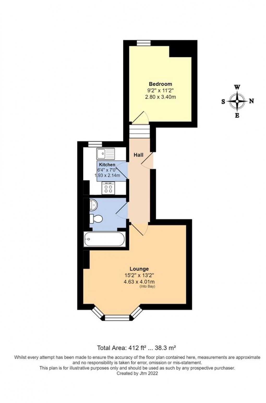 Floorplan for Bayford Road, Littlehampton