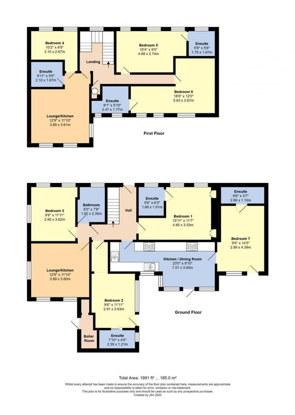 Floorplan for Cornwall Road, Littlehampton