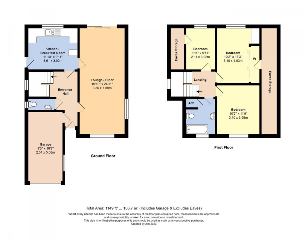 Floorplan for Timberleys, Littlehampton