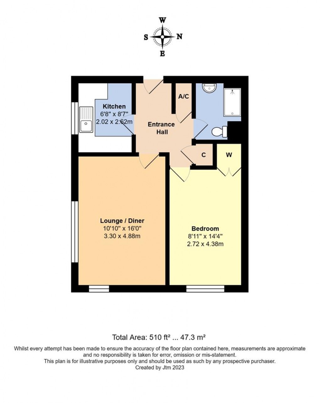 Floorplan for Beach Road, Littlehampton