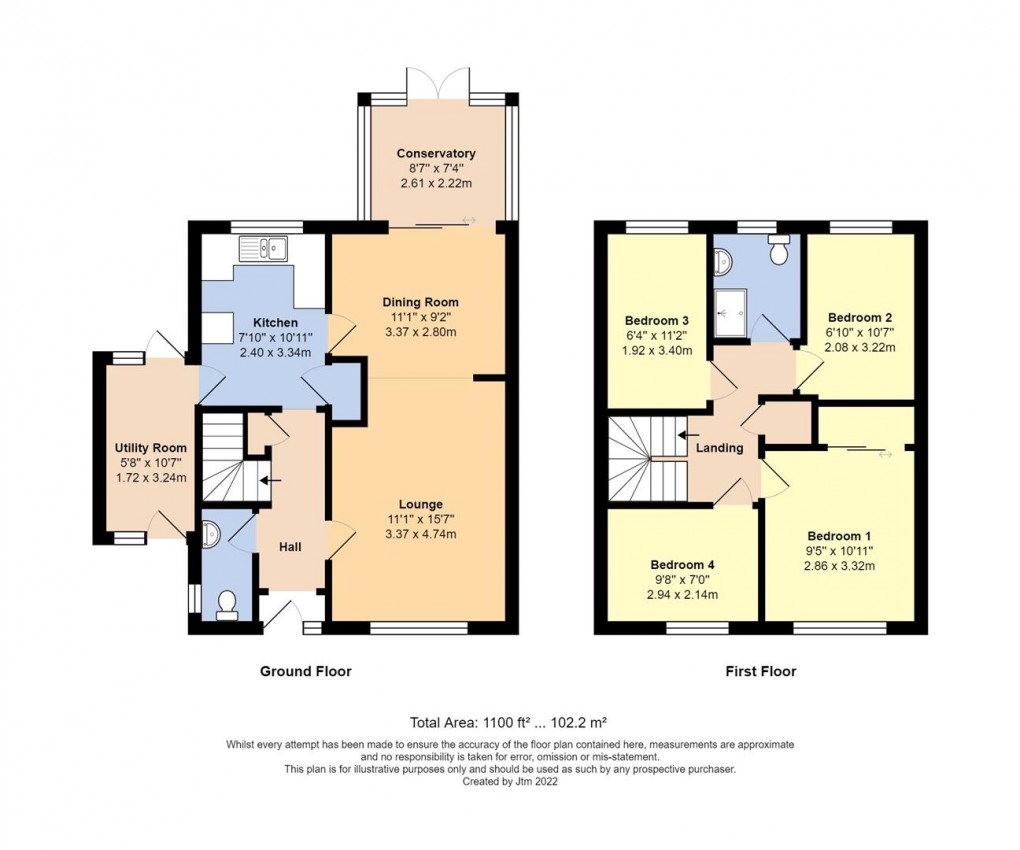 Floorplan for Woodside, Barnham