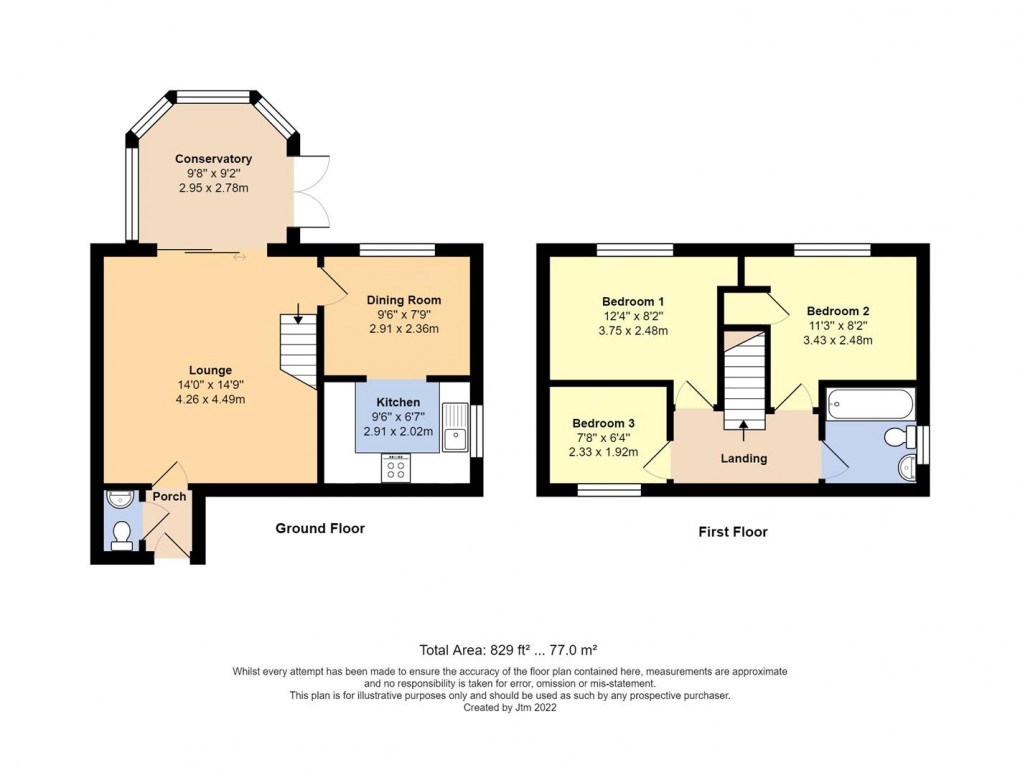 Floorplan for Wills Close, Ford