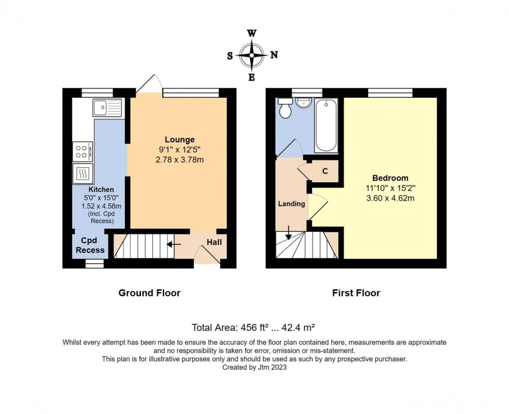 Floorplan for Harlech Close, Worthing