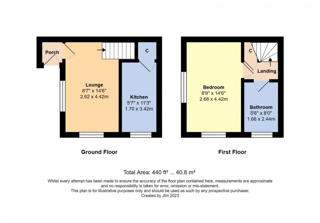 Floorplan for Kendal Close, Beaumont Park, Littlehampton