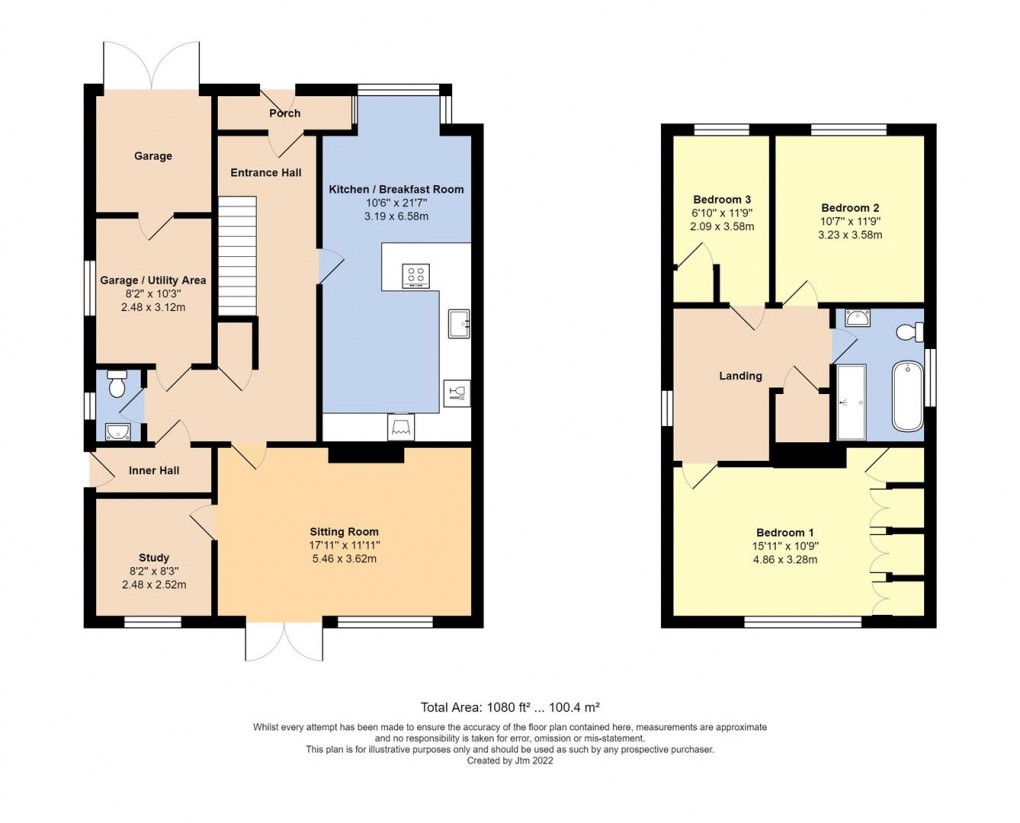 Floorplan for St. Marys Close, Littlehampton