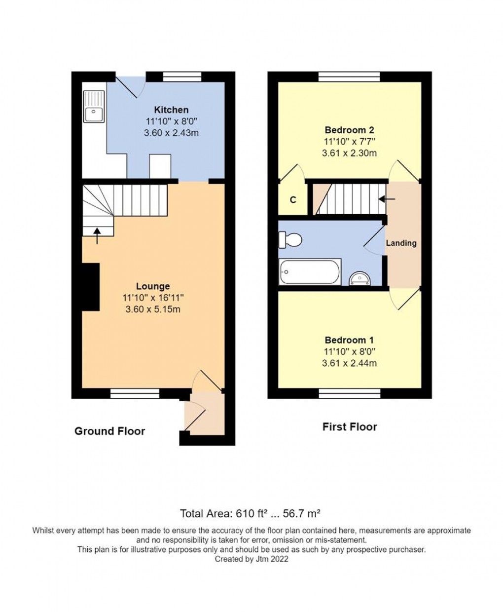 Floorplan for Keelson Way, Littlehampton
