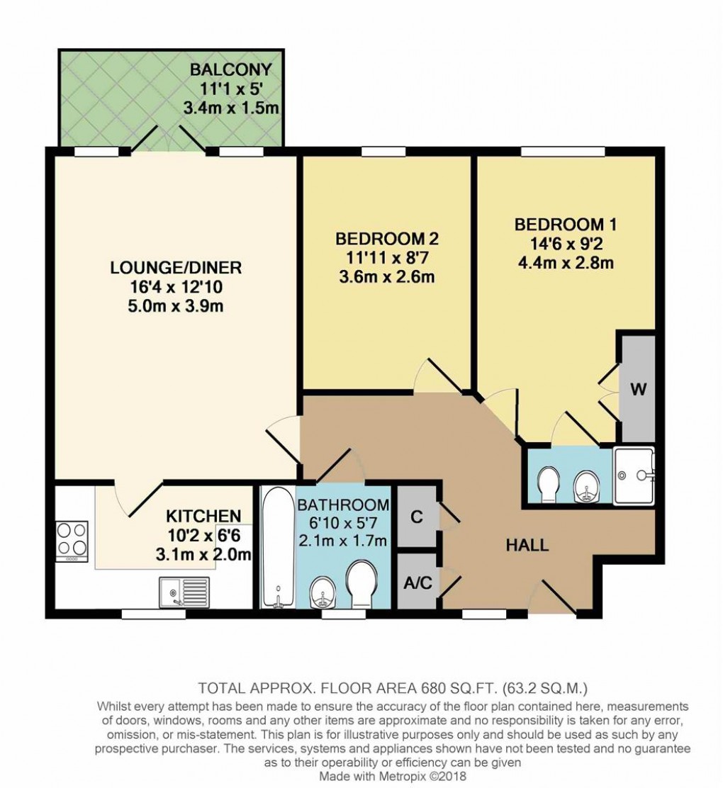 Floorplan for Pier Road, Littlehampton