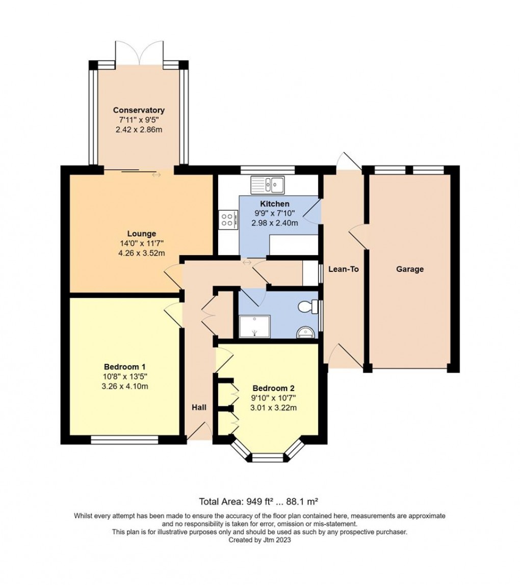 Floorplan for Briar Close, Yapton, Arundel
