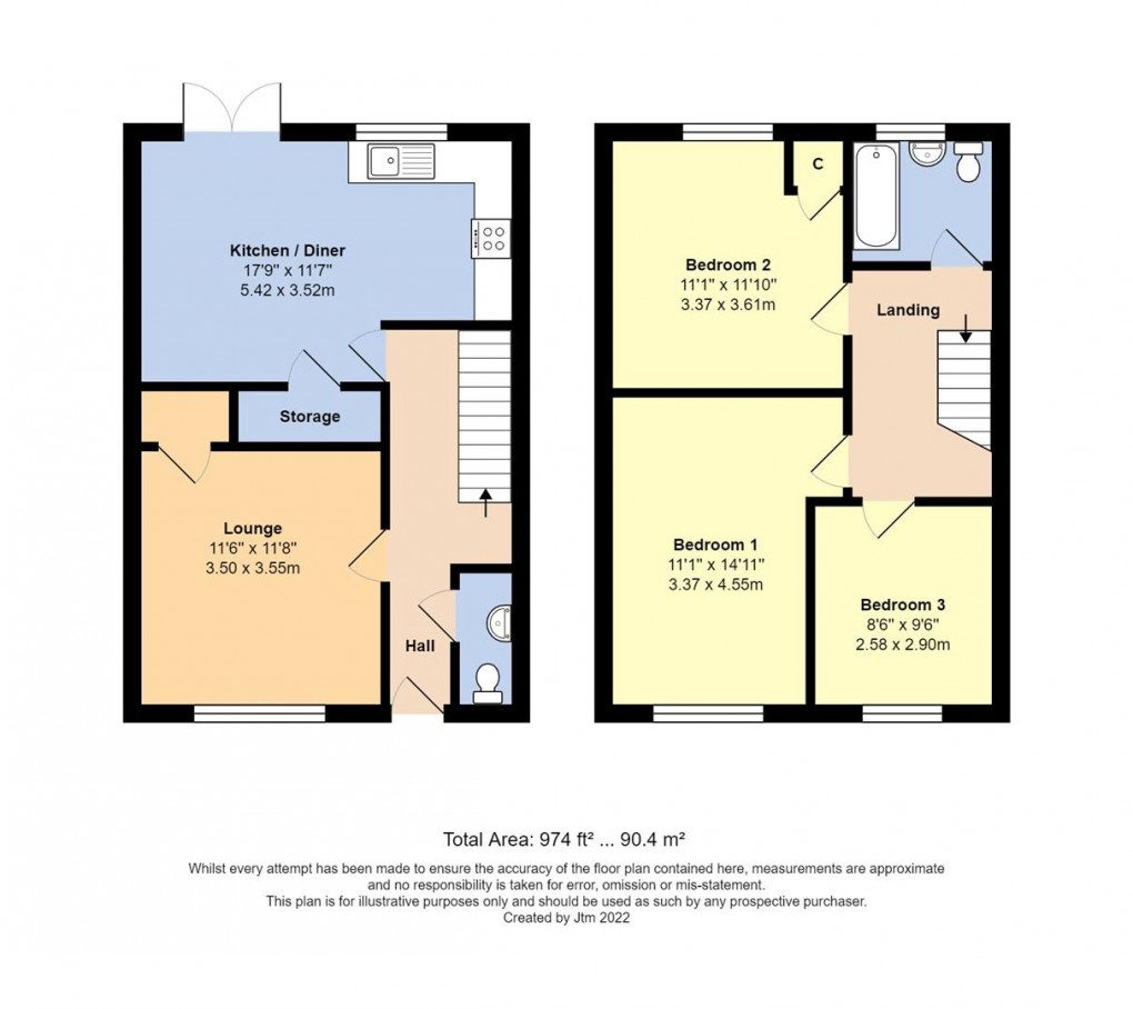 Floorplan for Joyce Close, Littlehampton
