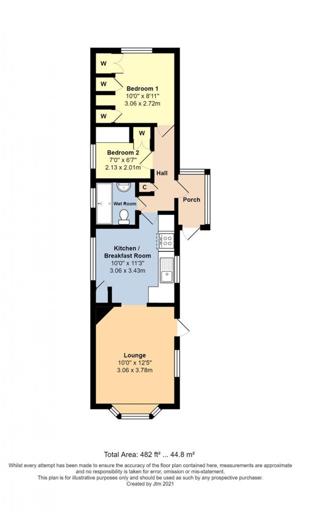 Floorplan for Thornlea Court, Littlehampton