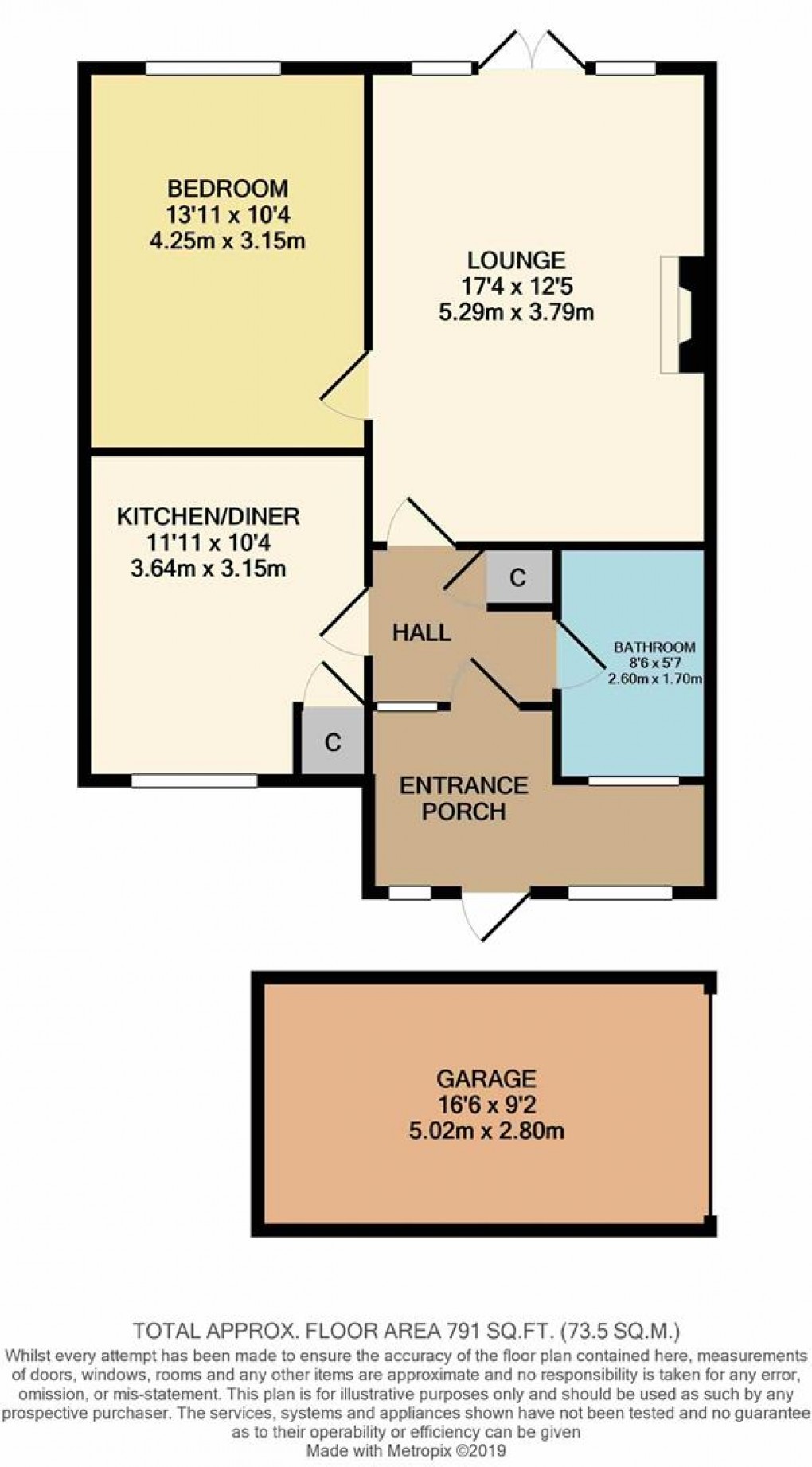 Floorplan for Highdown Drive, Wick, Littlehampton