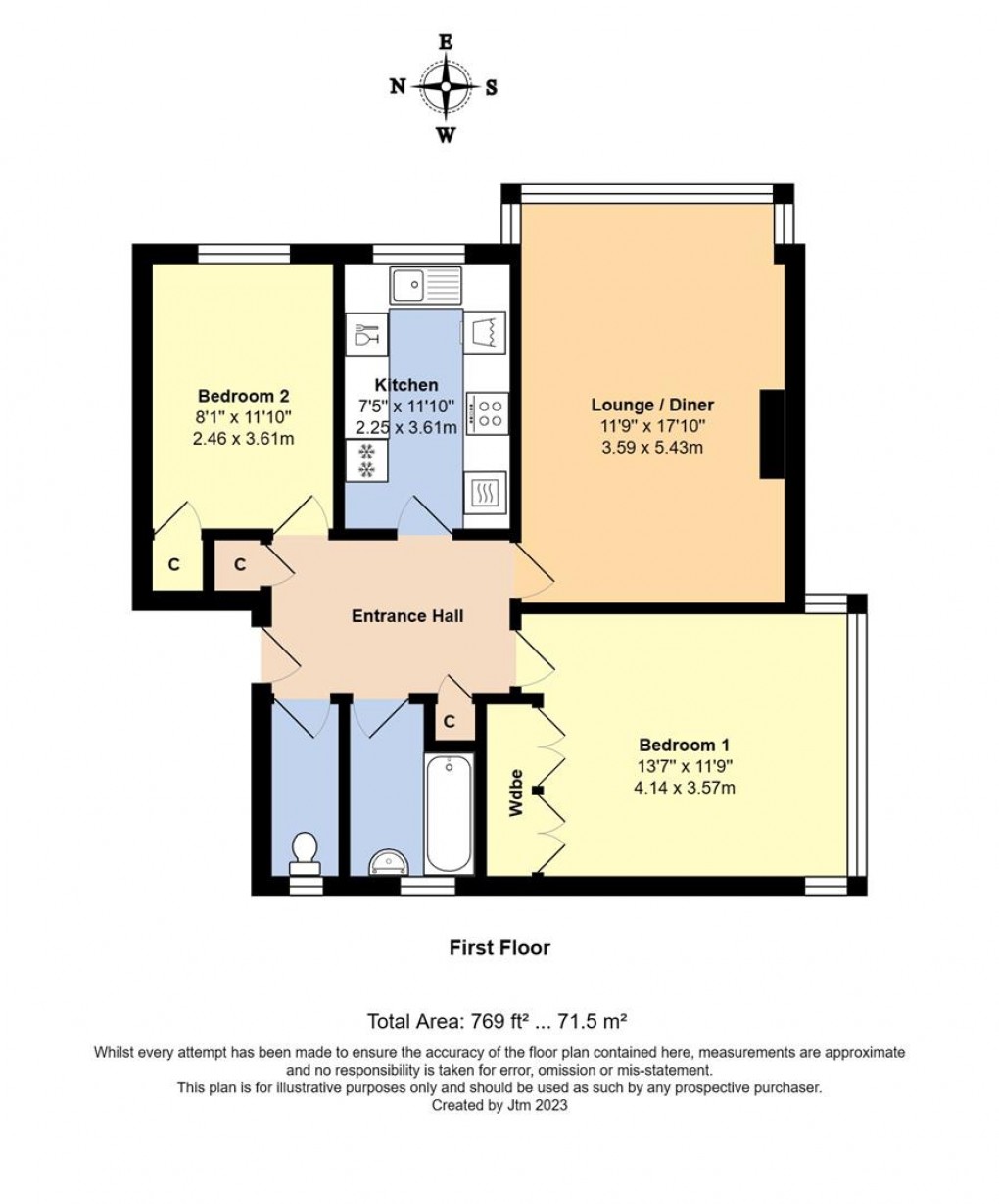 Floorplan for St. Augustine Road, Littlehampton