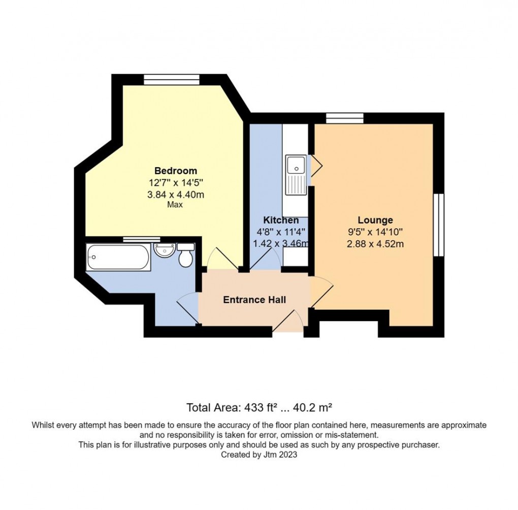 Floorplan for St. Catherines Road, Littlehampton