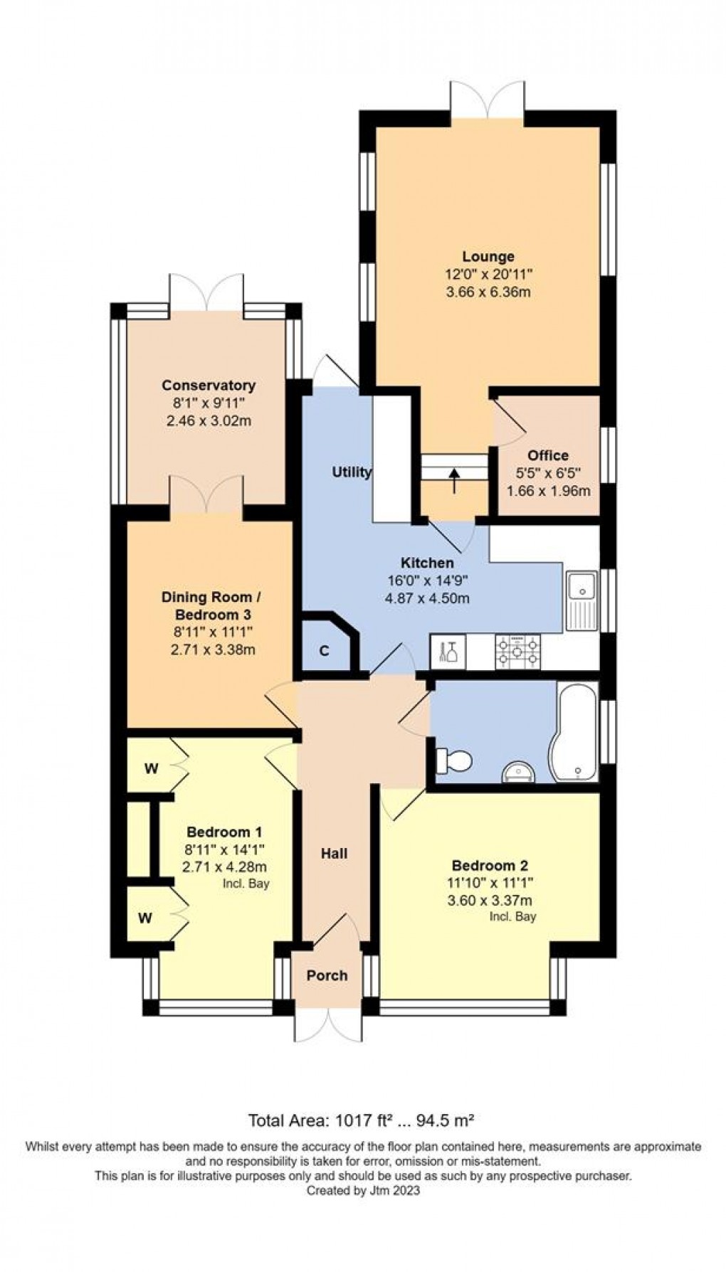 Floorplan for Grand Avenue, Wick, Littlehampton