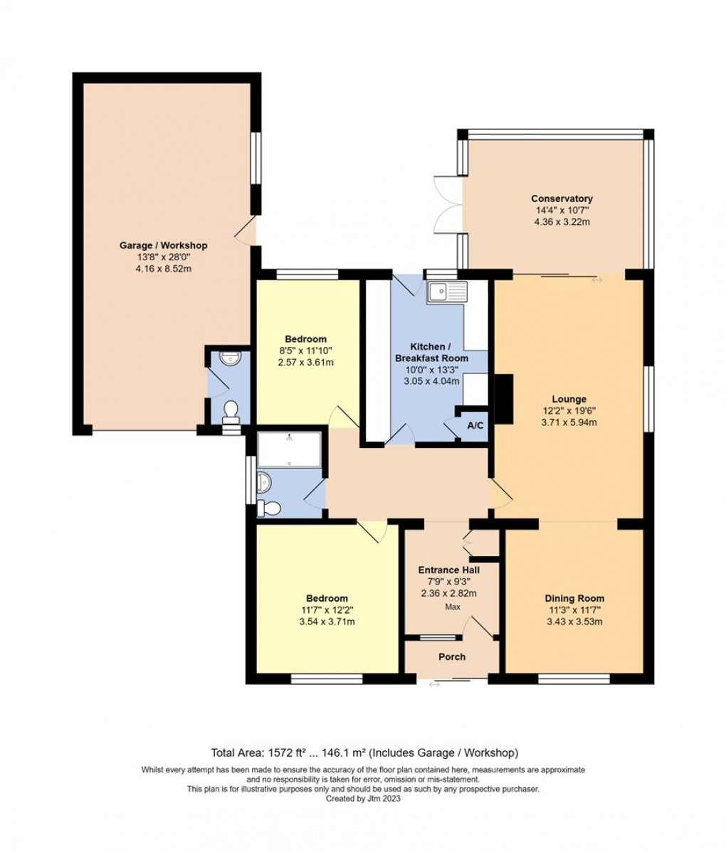 Floorplan for Oakcroft Gardens, Littlehampton