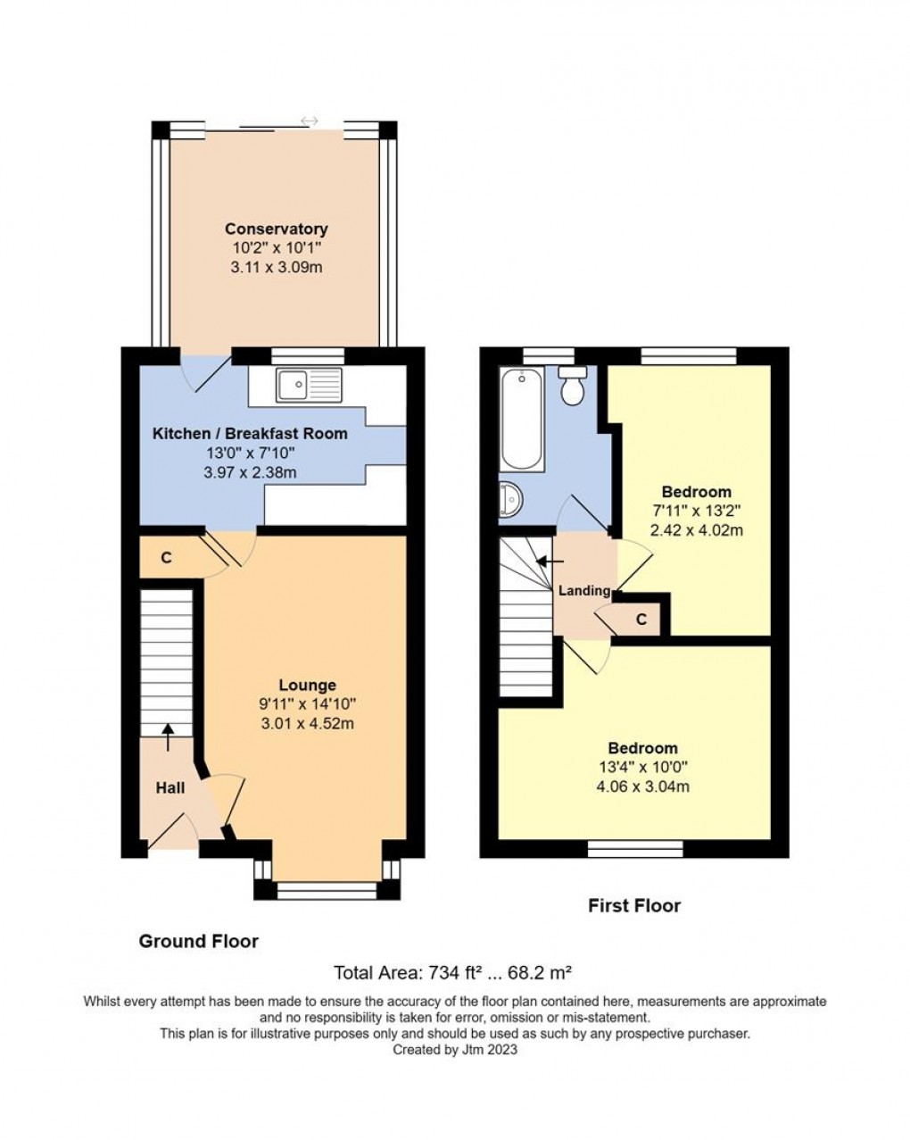 Floorplan for Falcon Gardens, Littlehampton, West Sussex