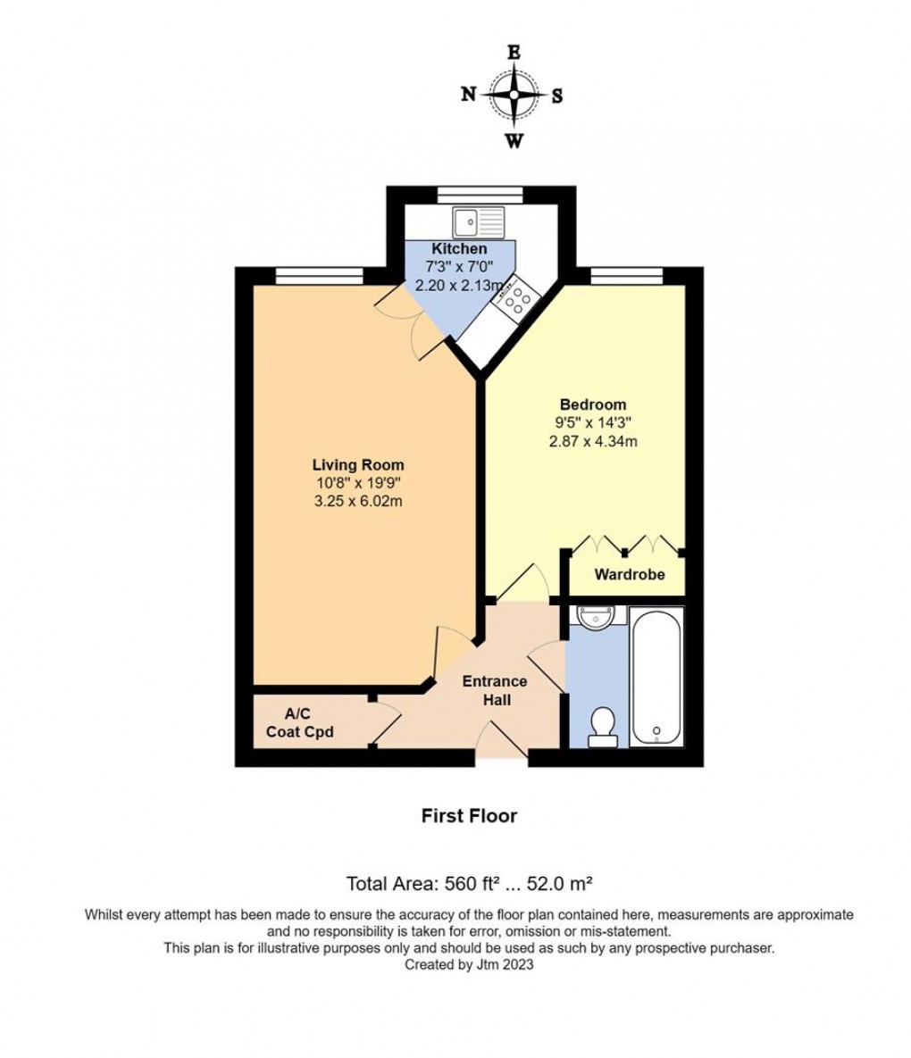 Floorplan for Church Street, Littlehampton