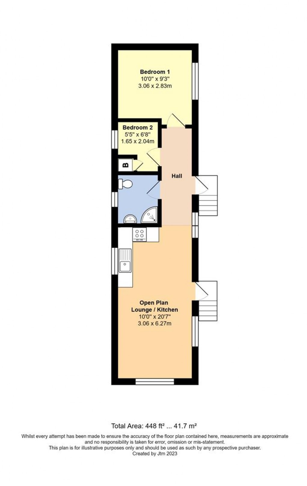 Floorplan for Thornlea Court, Wick, Littlehampton