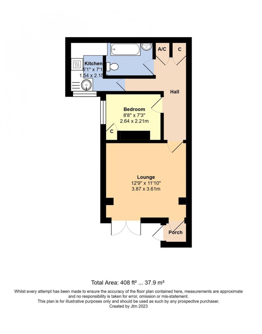 Floorplan for South Terrace, Littlehampton