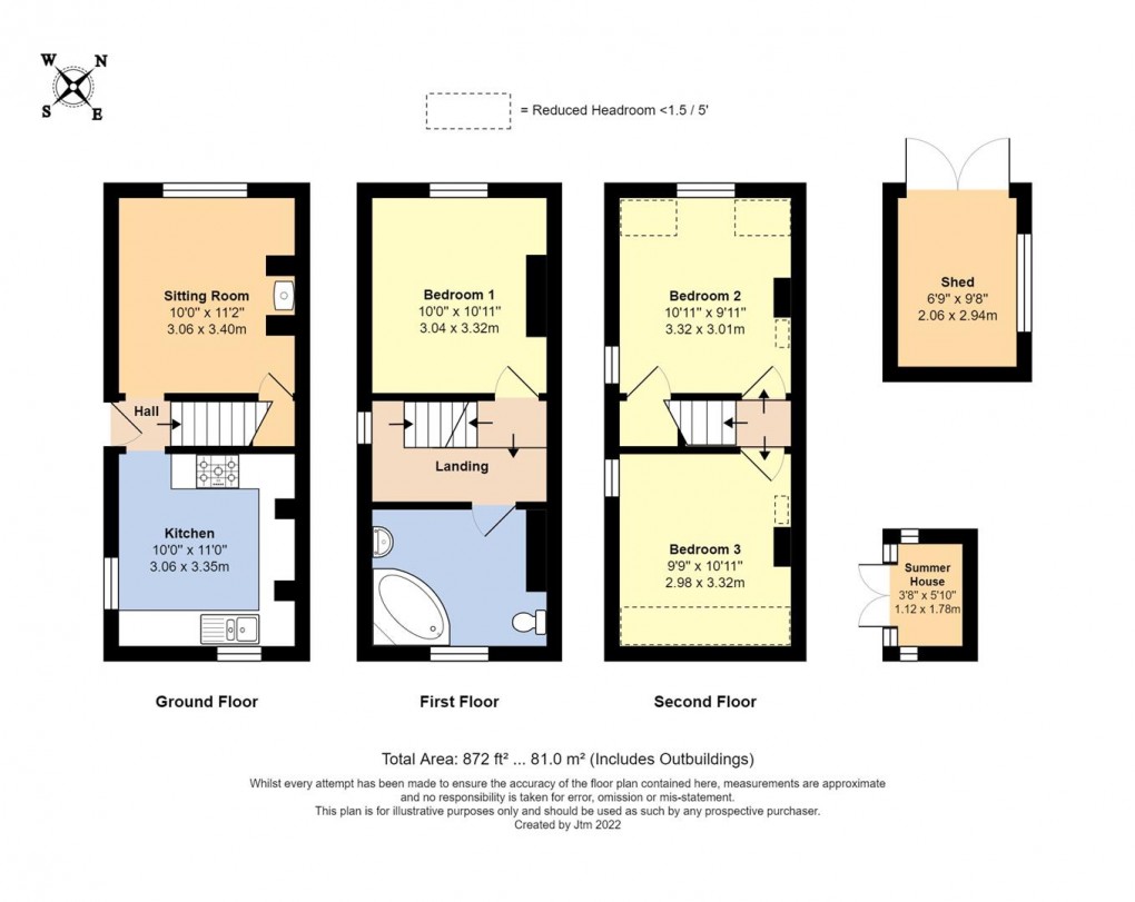 Floorplan for Portland Head Cottages, Bilsham Road, Yapton