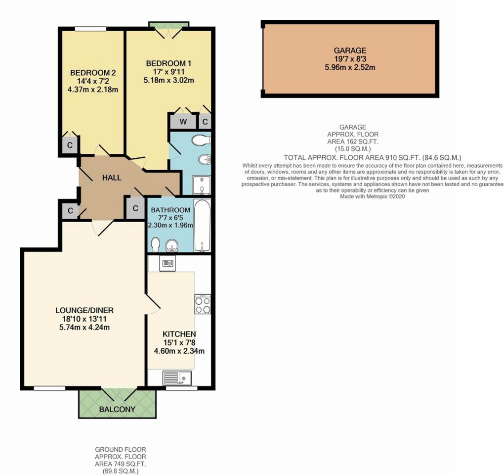 Floorplan for County Wharf, Pier Road, Littlehampton