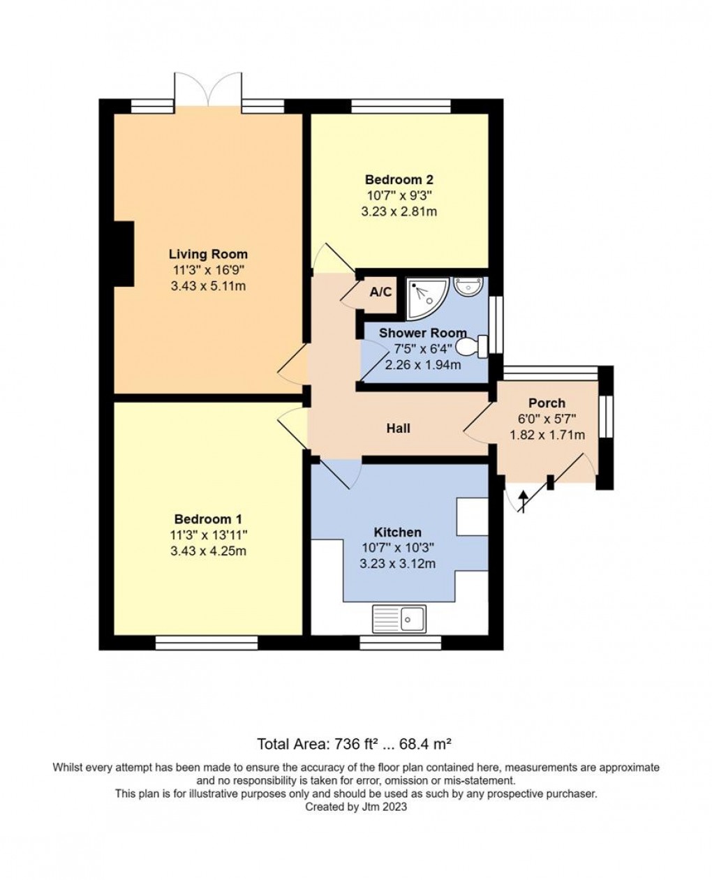 Floorplan for Highdown Drive, Littlehampton