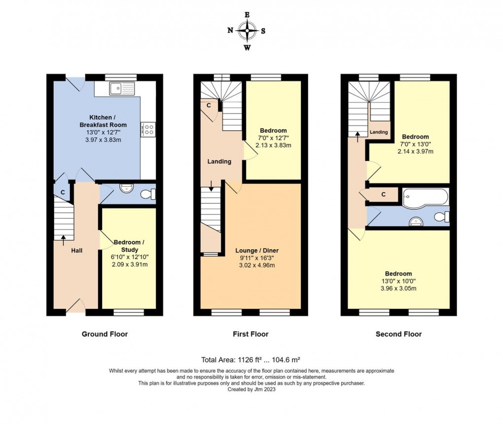 Floorplan for Norfolk Place, Littlehampton