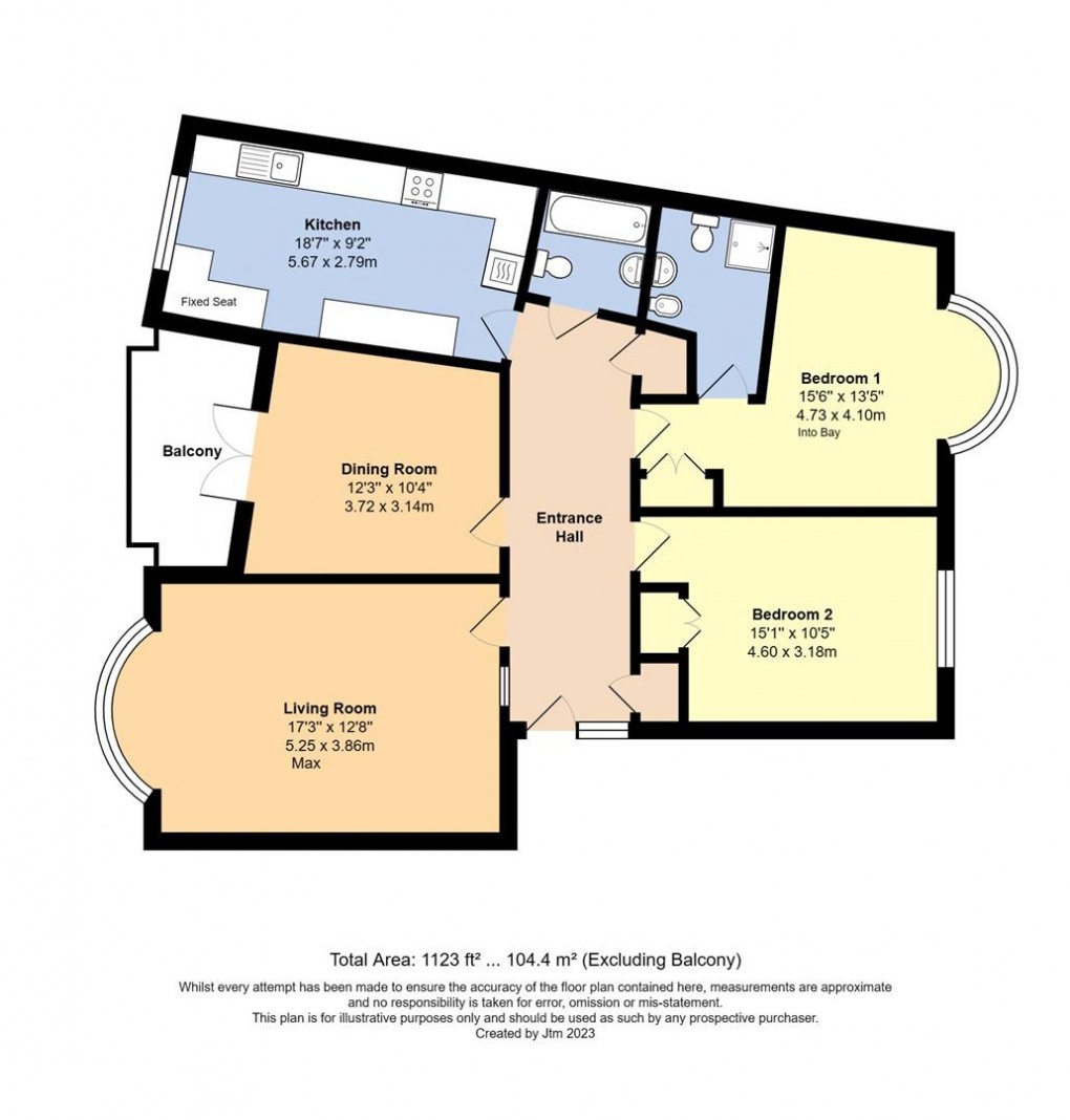 Floorplan for Beach Crescent, Littlehampton