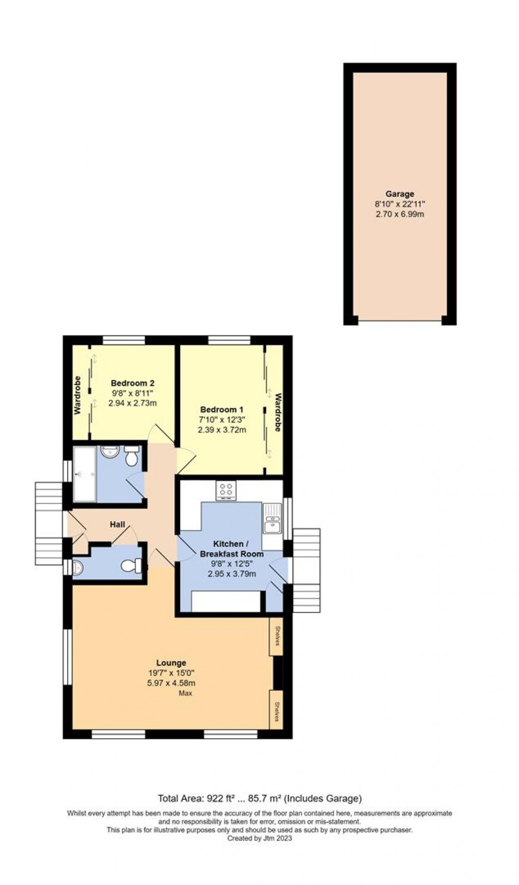 Floorplan for Grayshott Drive, Poplars Court, Bognor Regis