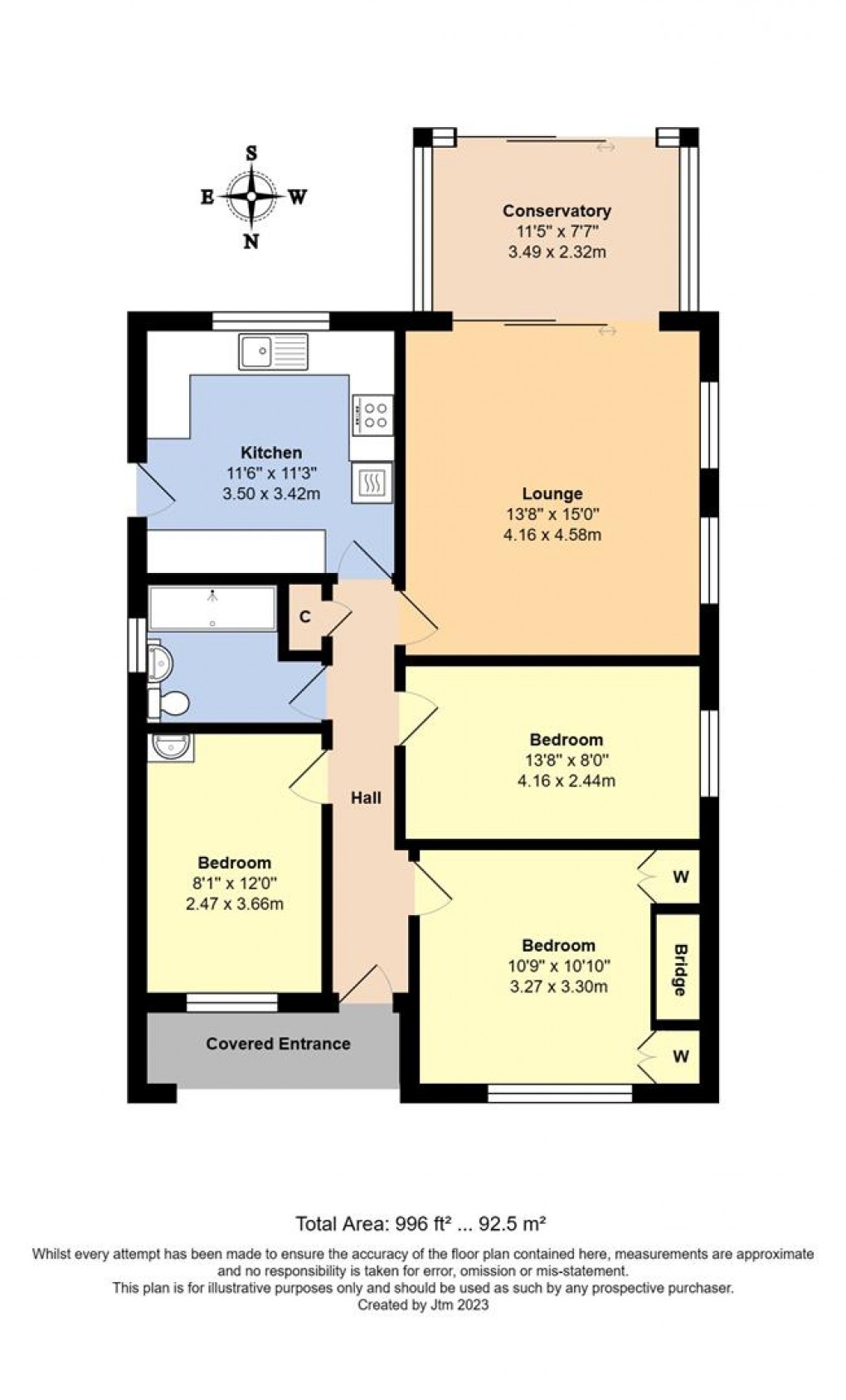 Floorplan for Parham Close, Littlehampton