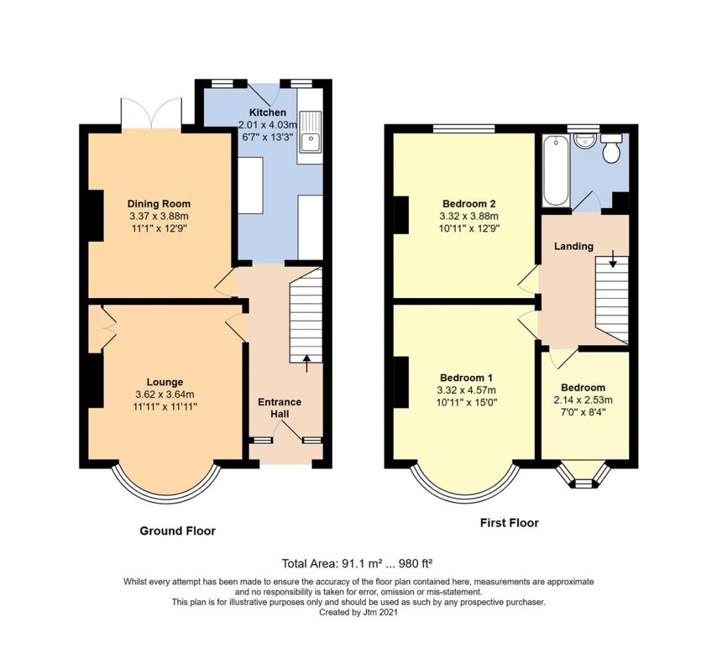 Floorplan for Maxwell Road, Littlehampton