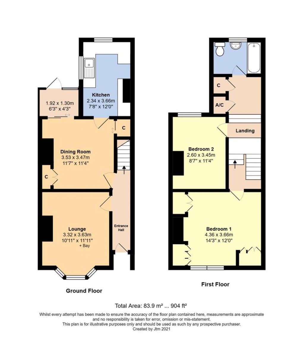 Floorplan for Queen Street, Littlehampton