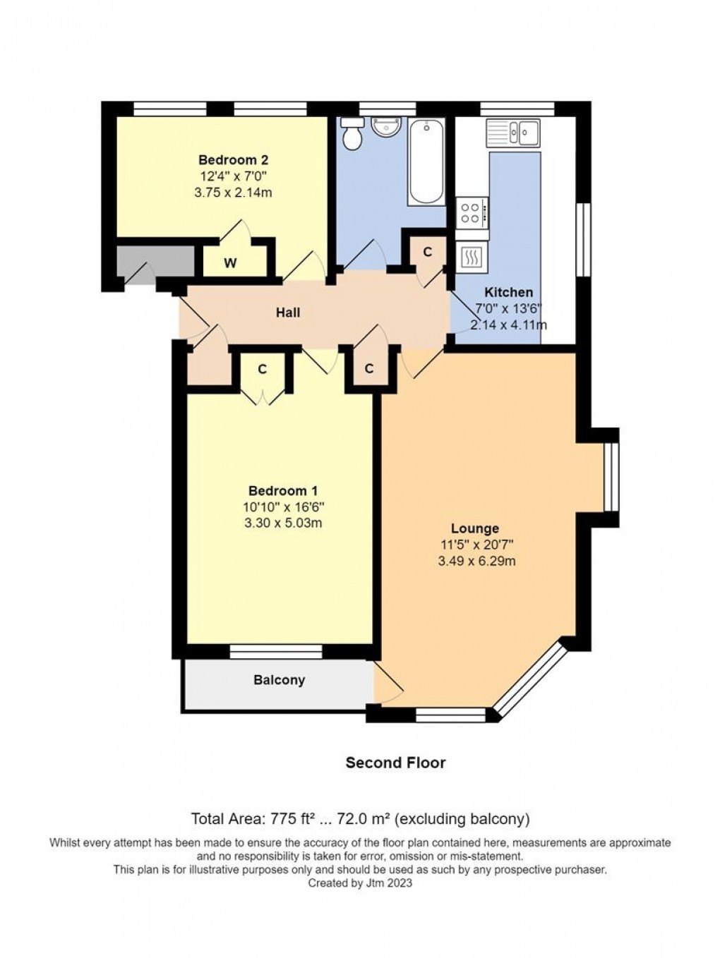 Floorplan for St. Catherines Road, Littlehampton