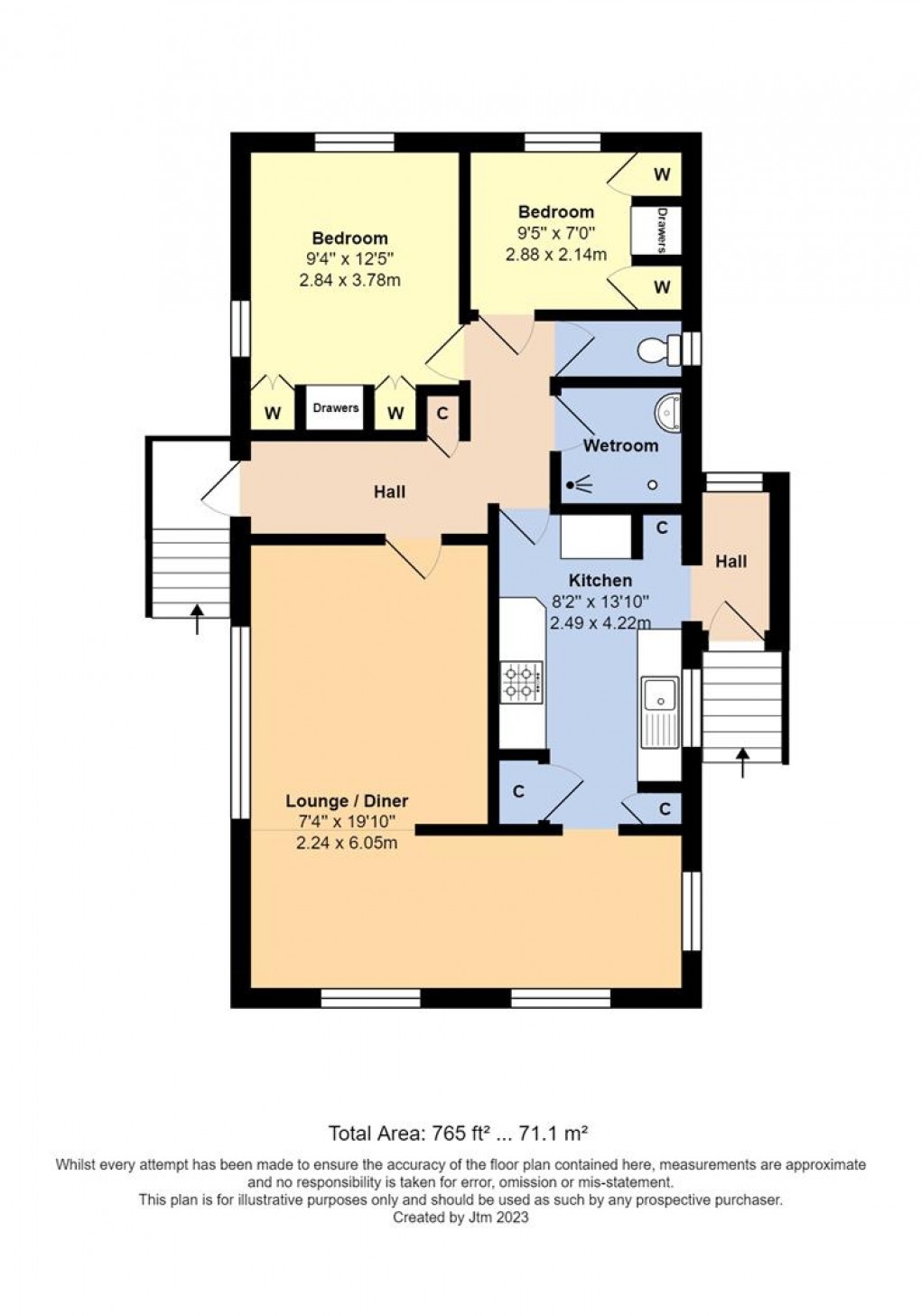 Floorplan for Thornlea Court, Littlehampton