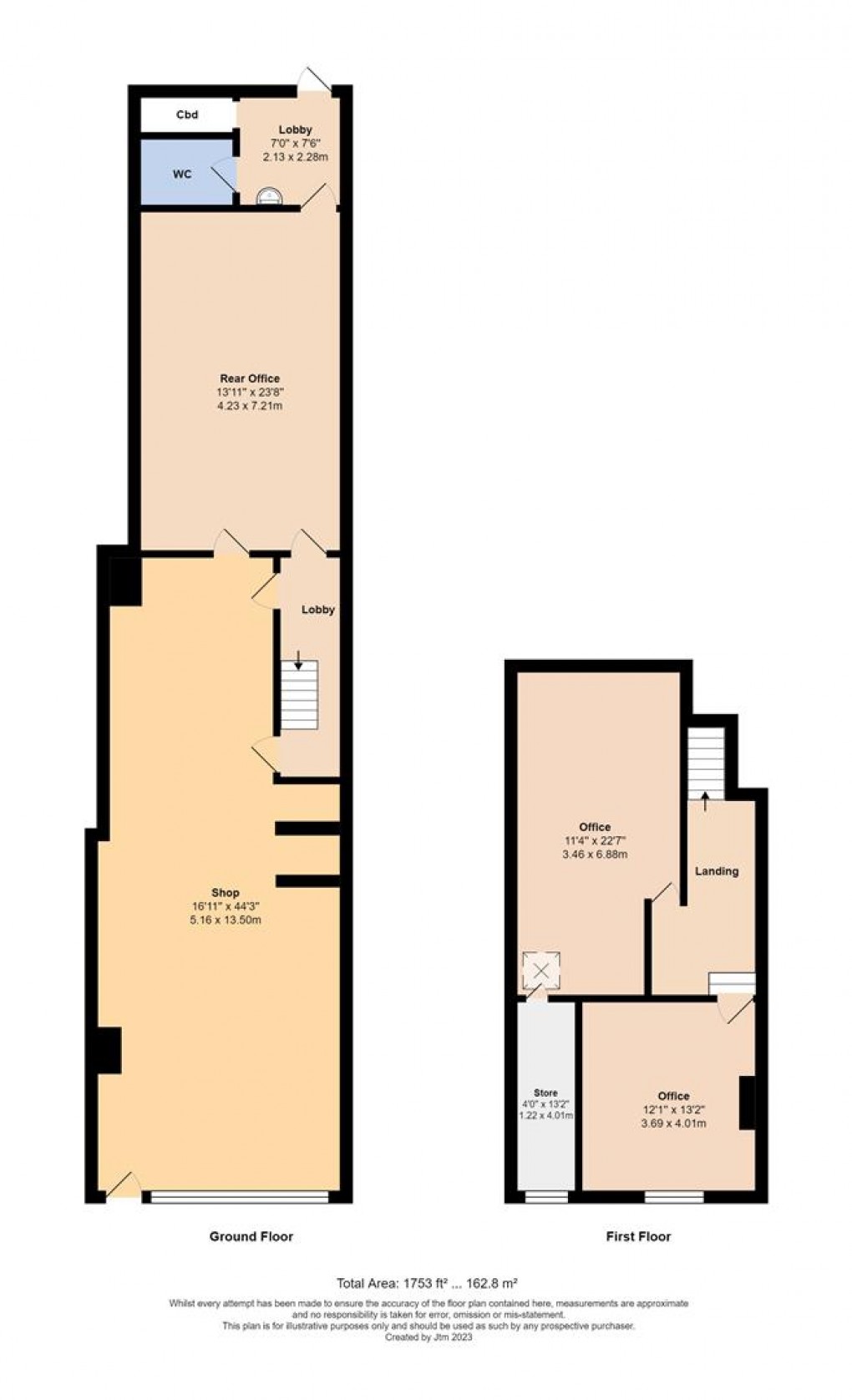 Floorplan for High Street, Littlehampton