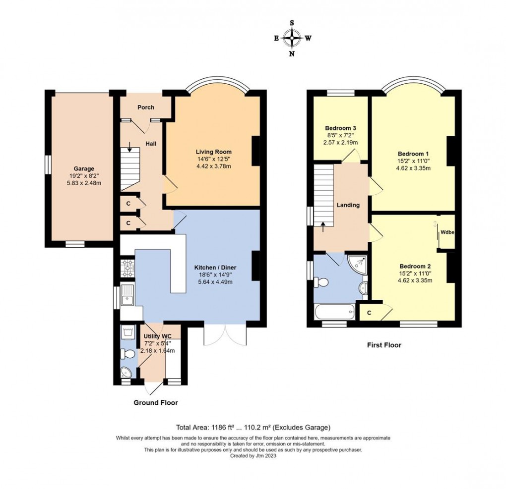 Floorplan for Cornwall Road, Littlehampton