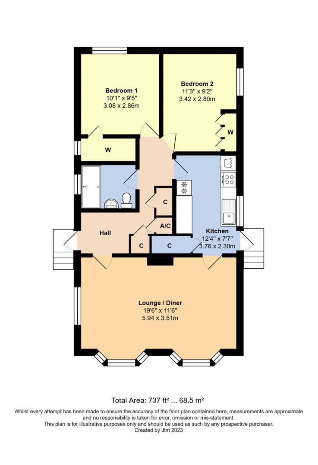 Floorplan for Hook Lane, Aldingbourne, Chichester