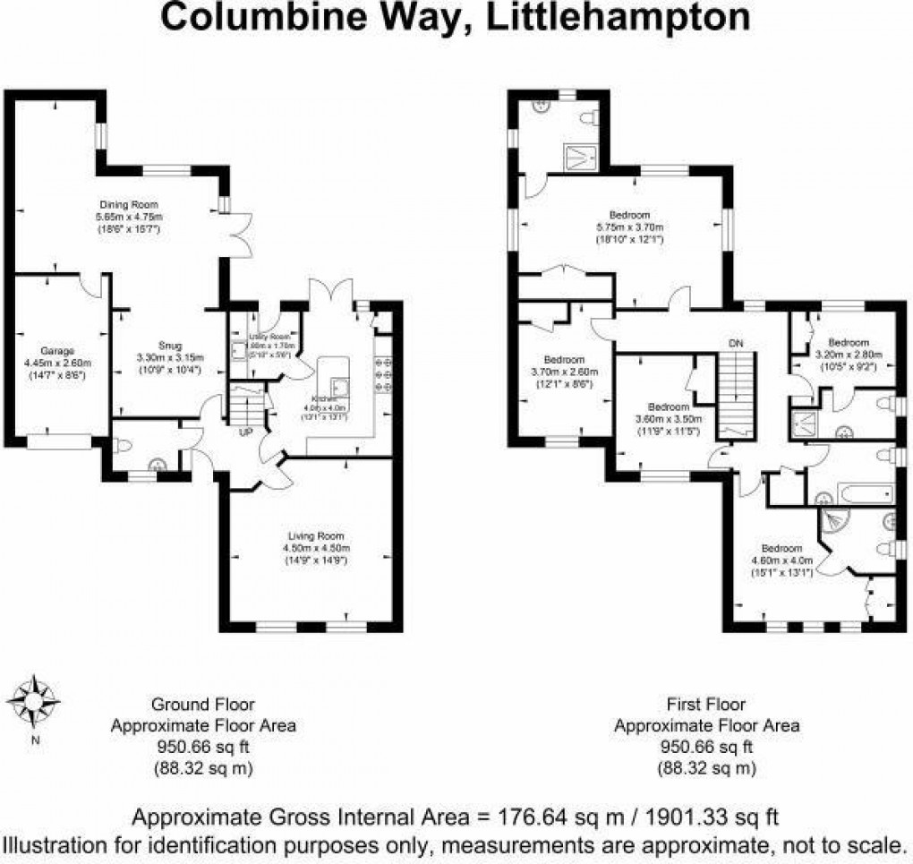 Floorplan for Columbine Way, Marlborough Place