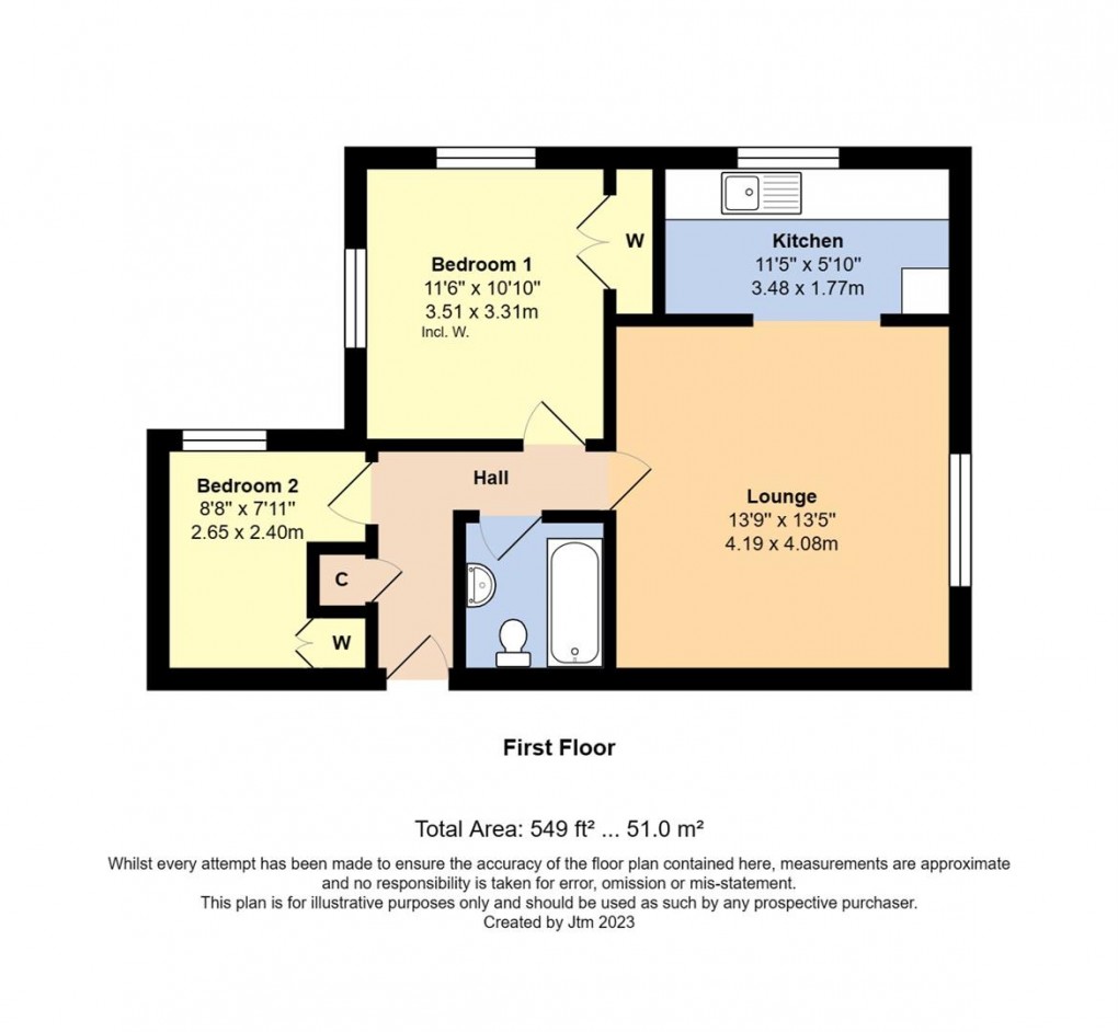 Floorplan for Gloucester Road, Littlehampton