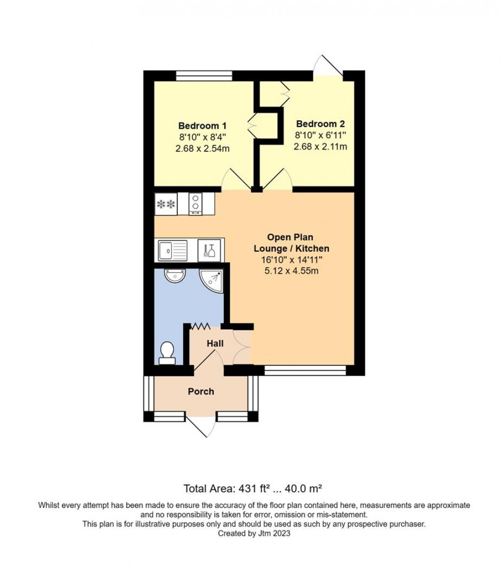 Floorplan for Manor Way, Elmer, Bognor Regis